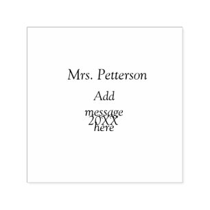 Back to school teacher appreciation add year class self-inking stamp