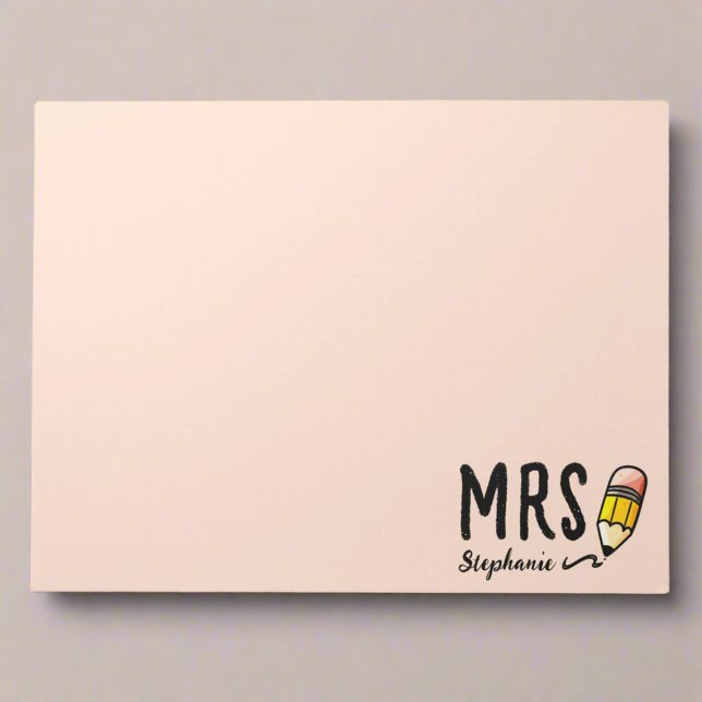 Back to School Teacher Appreciation Cute Pencil  Notepad (Creator Uploaded)