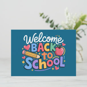 Back to School Teacher First Day of School Funny Invitation