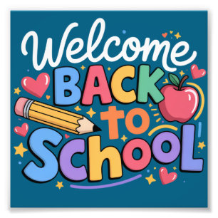 Back to School Teacher First Day of School Funny Photo Print