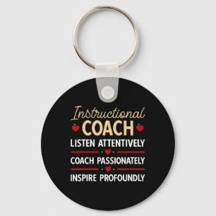 Back To School Teacher Instructional Coach  Key Ring