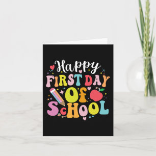 Back To School Teacher Student Happy First Day Of  Card