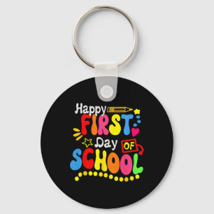 Back To School Teacher Student Happy First Day Of Key Ring