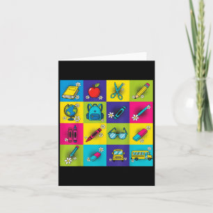 Back To School Teacher Student Men Women Girls Kid Card