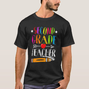 Back To School Teacher Student Second Grade Teache T-Shirt