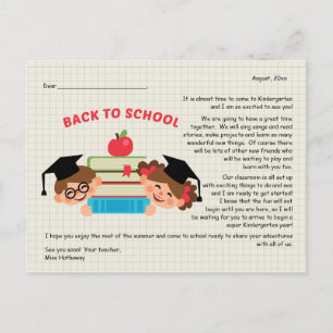 Back To School Teacher's Greeting Postcard