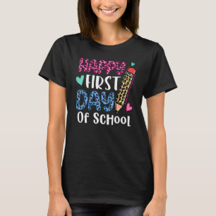 Back To School Teachers Kids Child Happy First Day T-Shirt