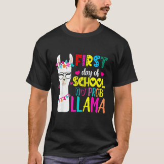 Back To School Teachers No Prob Llama T-Shirt