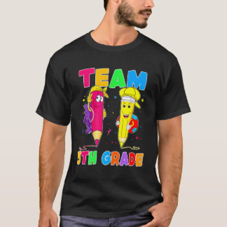 Back To School Team 5Th Grade Teacher Student Funn T-Shirt