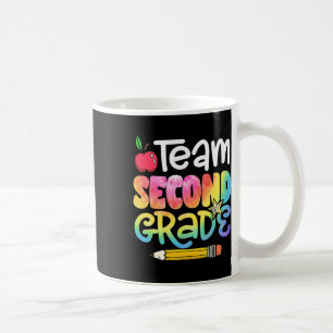 Back To School Team Second Grade Tie Dye 2nd Grade Coffee Mug