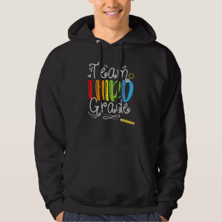 Back To School Team Third Grade 3rd Teacher Stude Hoodie
