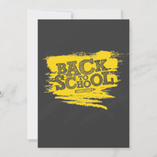 Back to school thank you card