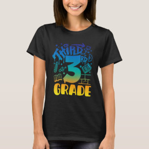 Back To School Third 3rd Grade Teacher Boys Graffi T-Shirt