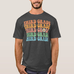 Back To School Third Grade 3rd Grade Vintage Teach T-Shirt
