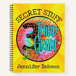 Back to school third grade notebook
