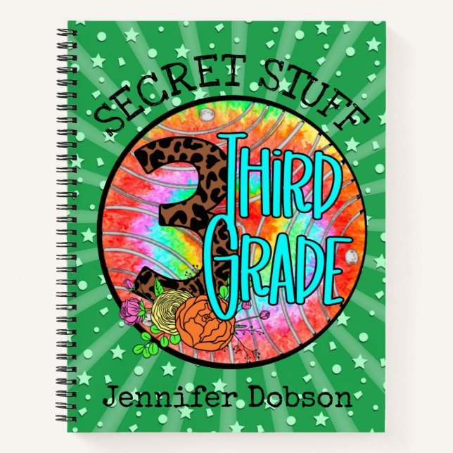 Back to school third grade notebook (Front)