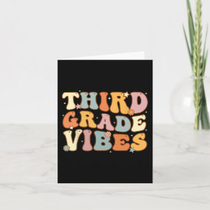 Back To School Third Grade Vibes Student Teacher W Card