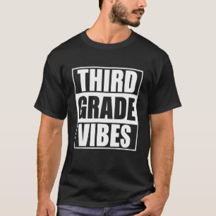 Back To School Third Grade Vibes Student Teacher W T-Shirt