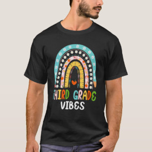 Back To School Third Grade Vibes Teachers & Studen T-Shirt