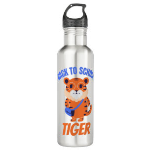 back to school tiger 710 ml water bottle
