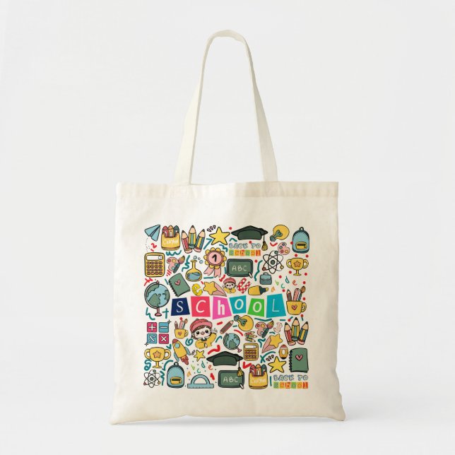 Back To School Tote Bag (Front)
