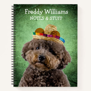 Back to school Toy Poodle notebook