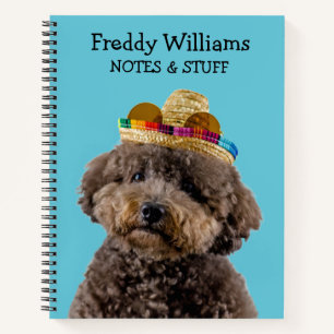 Back to school Toy Poodle notebook