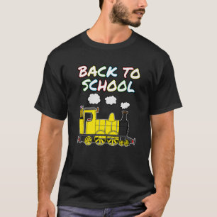 Back To School Train 1st Grade Teacher Primary Sch T-Shirt