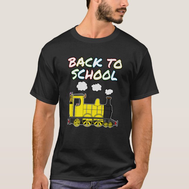 Back To School Train 1st Grade Teacher Primary Sch T-Shirt (Front)