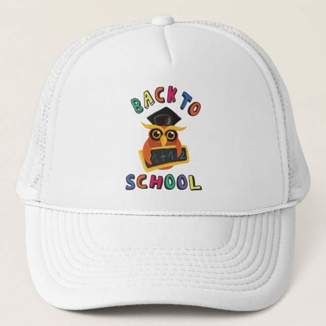 Back to school trucker hat (Front)
