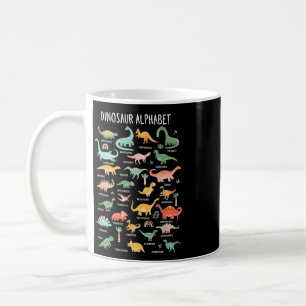 Back To School Types Of Dinosaurs Alphabet Identif Coffee Mug
