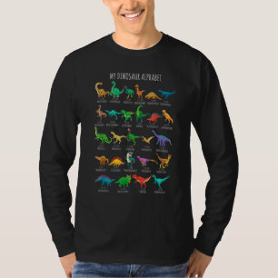Back To School Types Of Dinosaurs Alphabet Identif T-Shirt
