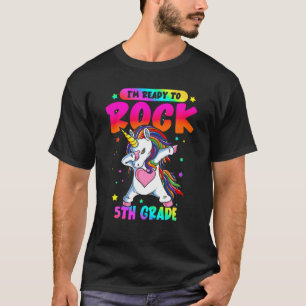 Back To School Unicorn Dapping I'm Ready To Rock 5 T-Shirt