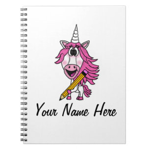 Back To School Unicorn Funny Teacher Custom Notebook