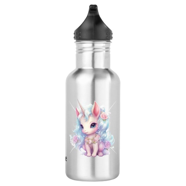 Back to School Unicorns 532 Ml Water Bottle (Right)