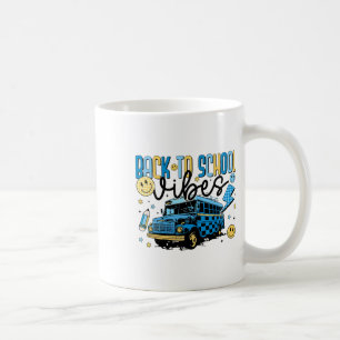 Back To School Vibes School Bus Preppy Teacher Stu Coffee Mug