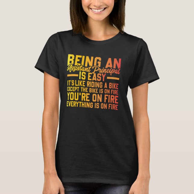 Back To School Vice Principal Profession Assistant T-Shirt (Front)