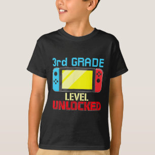 Back to School Video Gamer 3rd Grade Level Unlocke T-Shirt