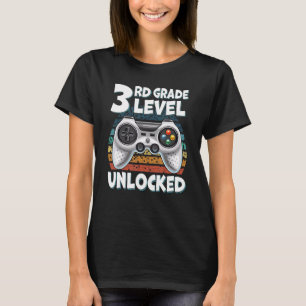 Back to School Video Gamer 3rd Grade Level Unlocke T-Shirt