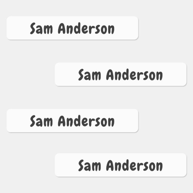 Back to School Waterproof Sticker Name Labels (Group)