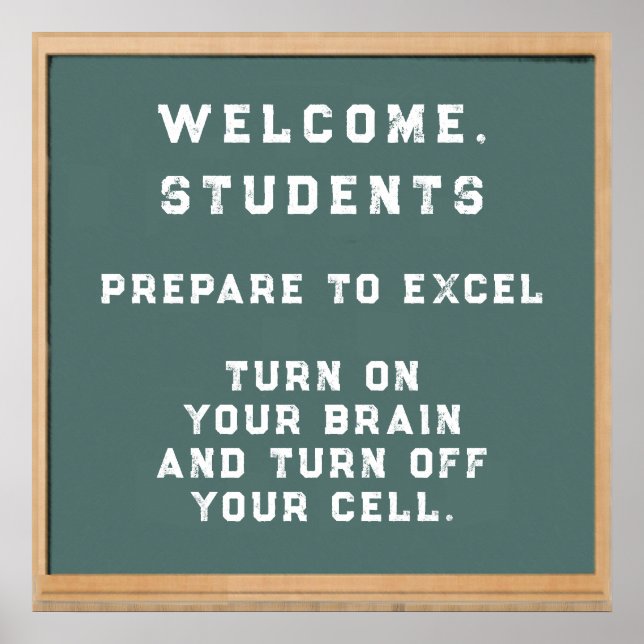Back To School Welcome Poster (Front)