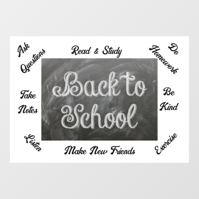 Back To School Window Cling (Sheet)