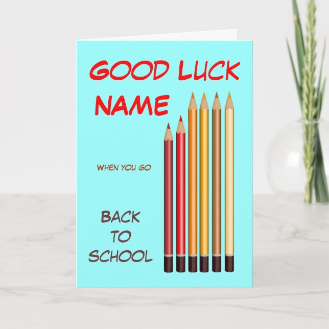 Back to school wishes card (Front)