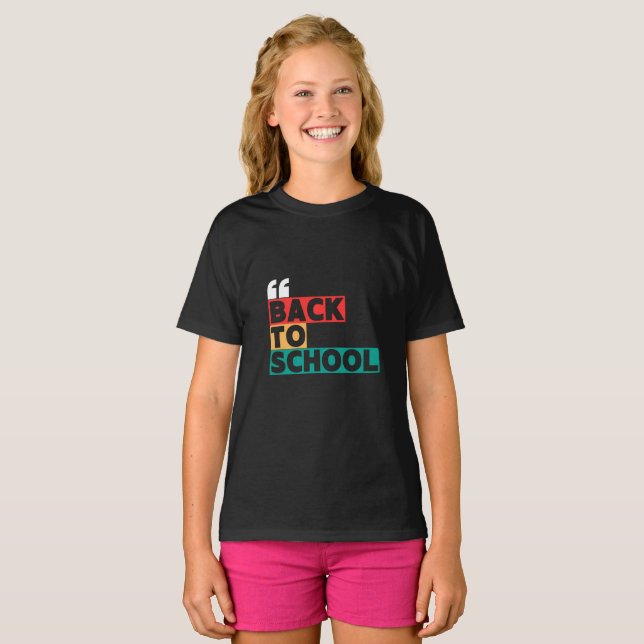 Back to school with a classic and elegant touch T-Shirt (Front Full)