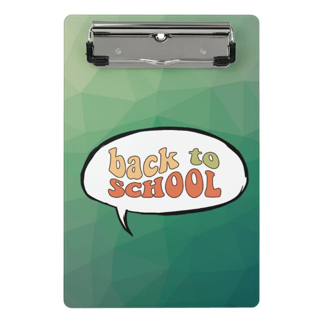 Back to school with an anime twist  mini clipboard (Front)