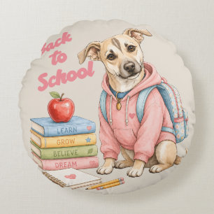 Back to School with Lina Round Cushion