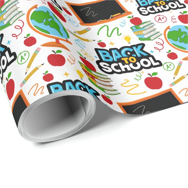 Back to School Wrapping Paper (Roll Corner)