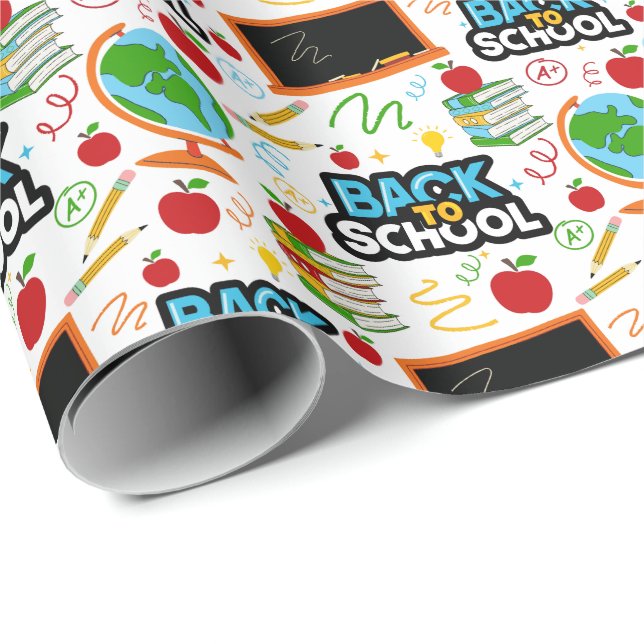 Back to School Wrapping Paper (Roll Corner)