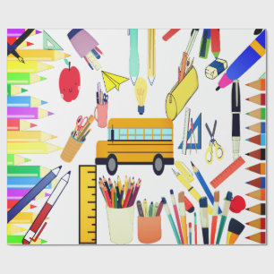 Back To School Wrapping Paper For The Best Kids