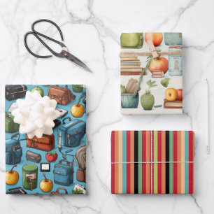 Back To School  Wrapping Paper Sheet